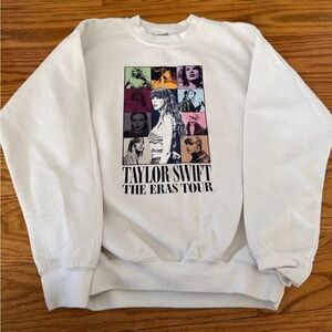 Taylor Swift Kids The Eras Tour White Sweatshirt